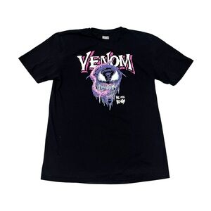 Adult Large Marvel Venom Short Sleeve Black Tee Shirt Men Women Teens